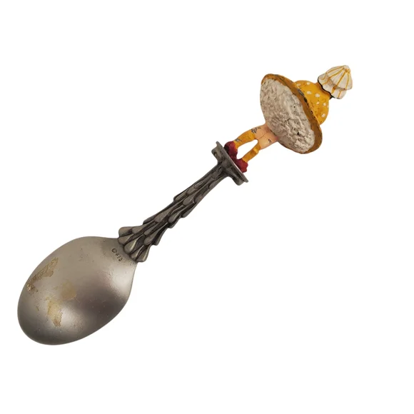 Vntg Franklin Mint "Mary Jane" Peanut Butter Candy Country Store Pewter Spoon - Picture 8 of 11